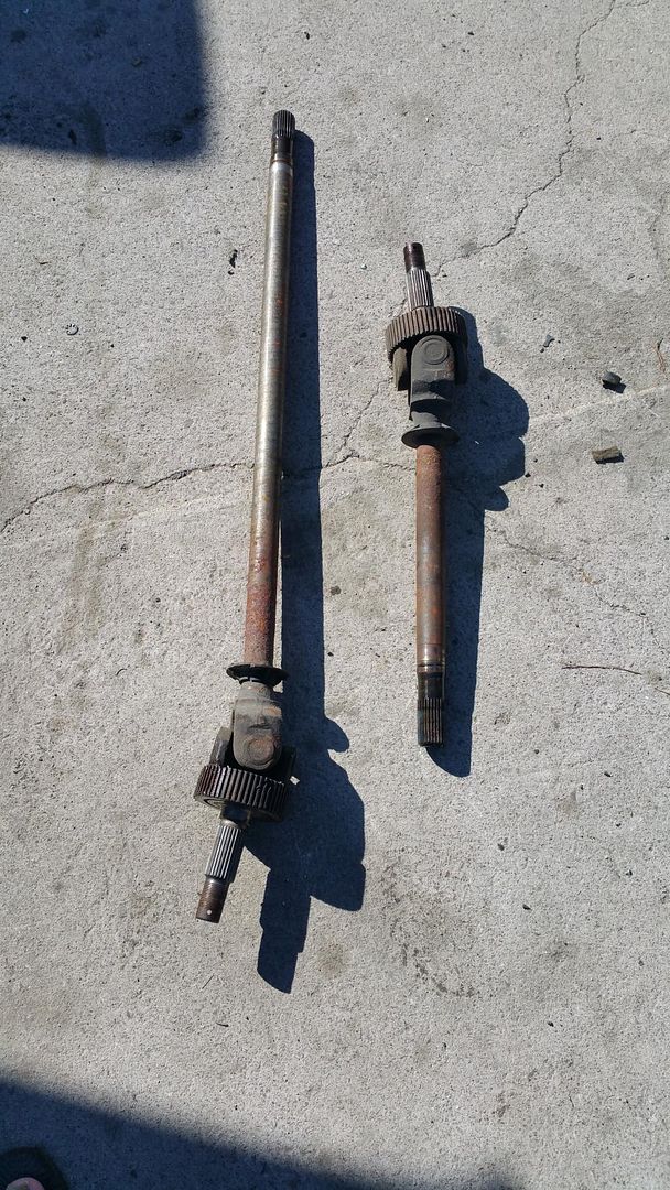 UJoint Half Shafts from JY