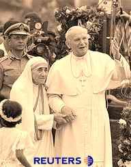 with mother teresa