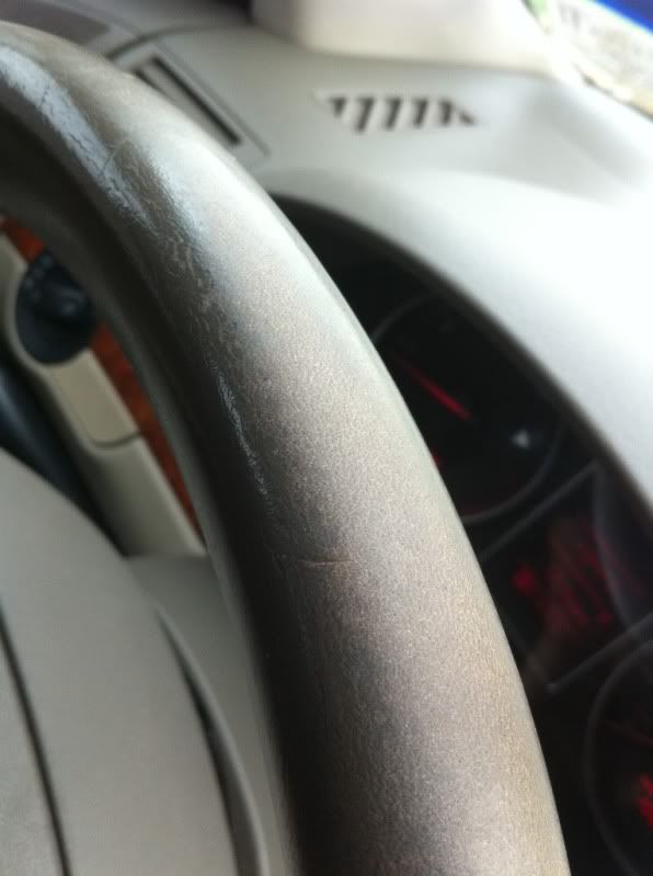 worn leather steering wheel help?