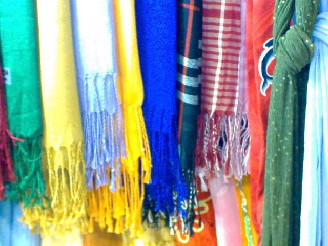 scarfs in many colors