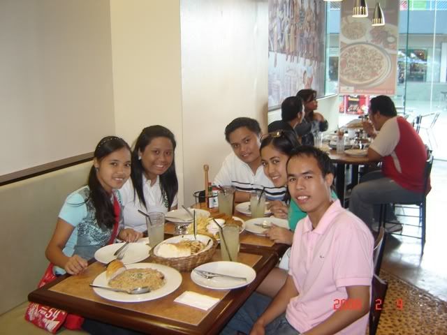 group photo at A Veneto, heros, salads