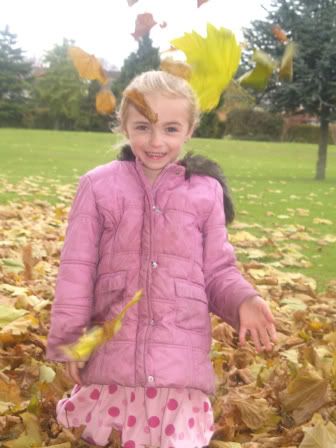 Bella in Autumn leaves1 29 Oct 2010