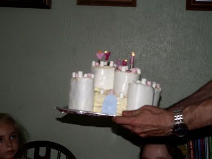 Bellas 5th Birthday Party Princess Castle Cake3