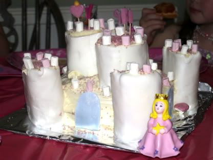 Bellas 5th Birthday Party Princess Castle Cake6