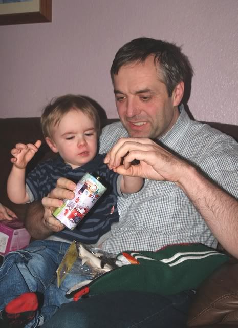 Connor &amp; Daddy Christmas 2008