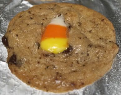 Candy Corn Chocolate Chip Cookies