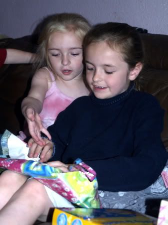 Gabby opening gifts on 7th birthday