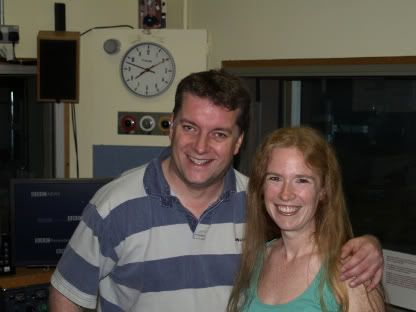 Becky With Graham Rogers at BBC Wiltshire