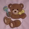 CUSTOM  Teddy on white pul - SMALL -- AIO or Cover - YP