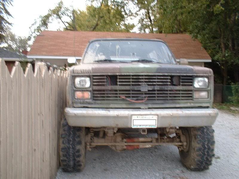 85 m1009 6inch suspension 2inch body dana60 14bolt bald 38s so that should