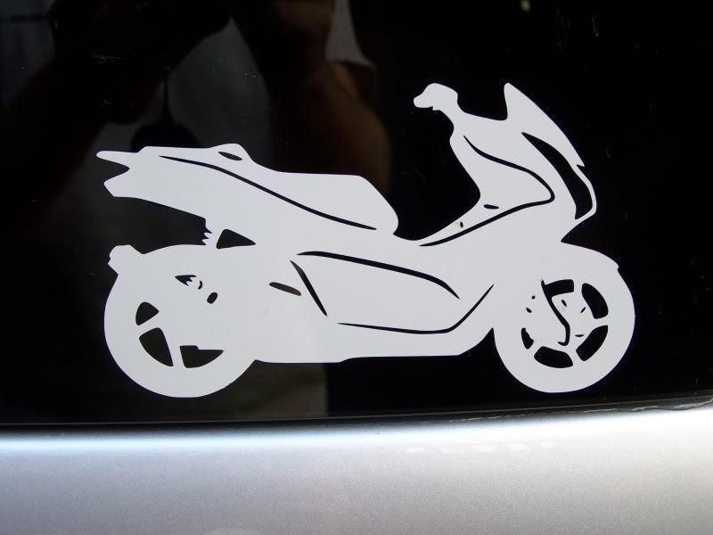 The Honda Pcx Forza Adv150 Sh Forums View Topic White Vinyl Pcx Silhouette Decals