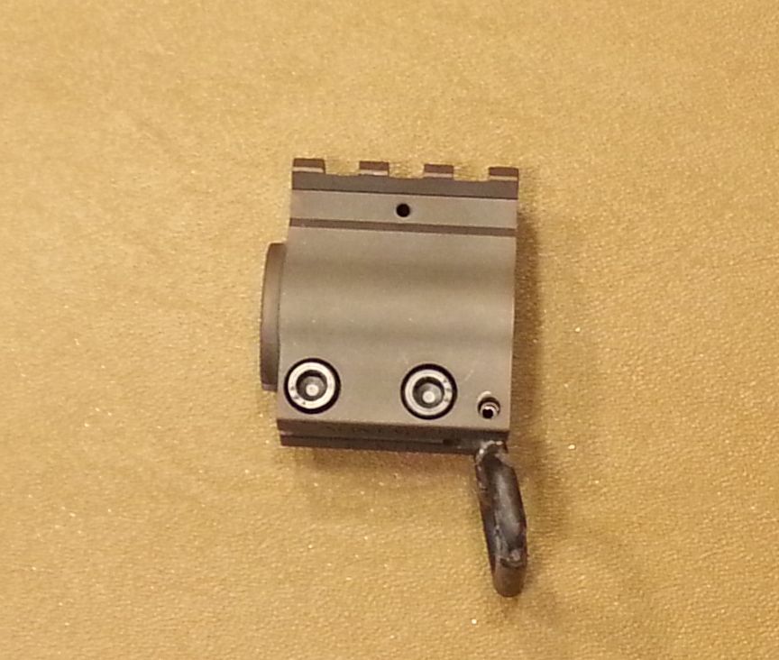 WTS Railed gas block, AR10 front sight, GGG Aimpoint mount