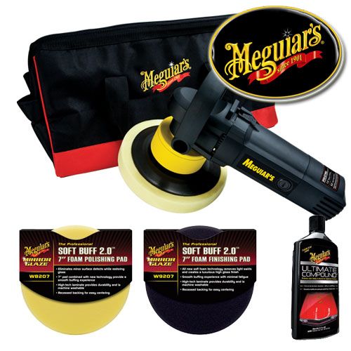 Meguiars G220 v2 Machine Car Polisher Starter Kit Pads eBay