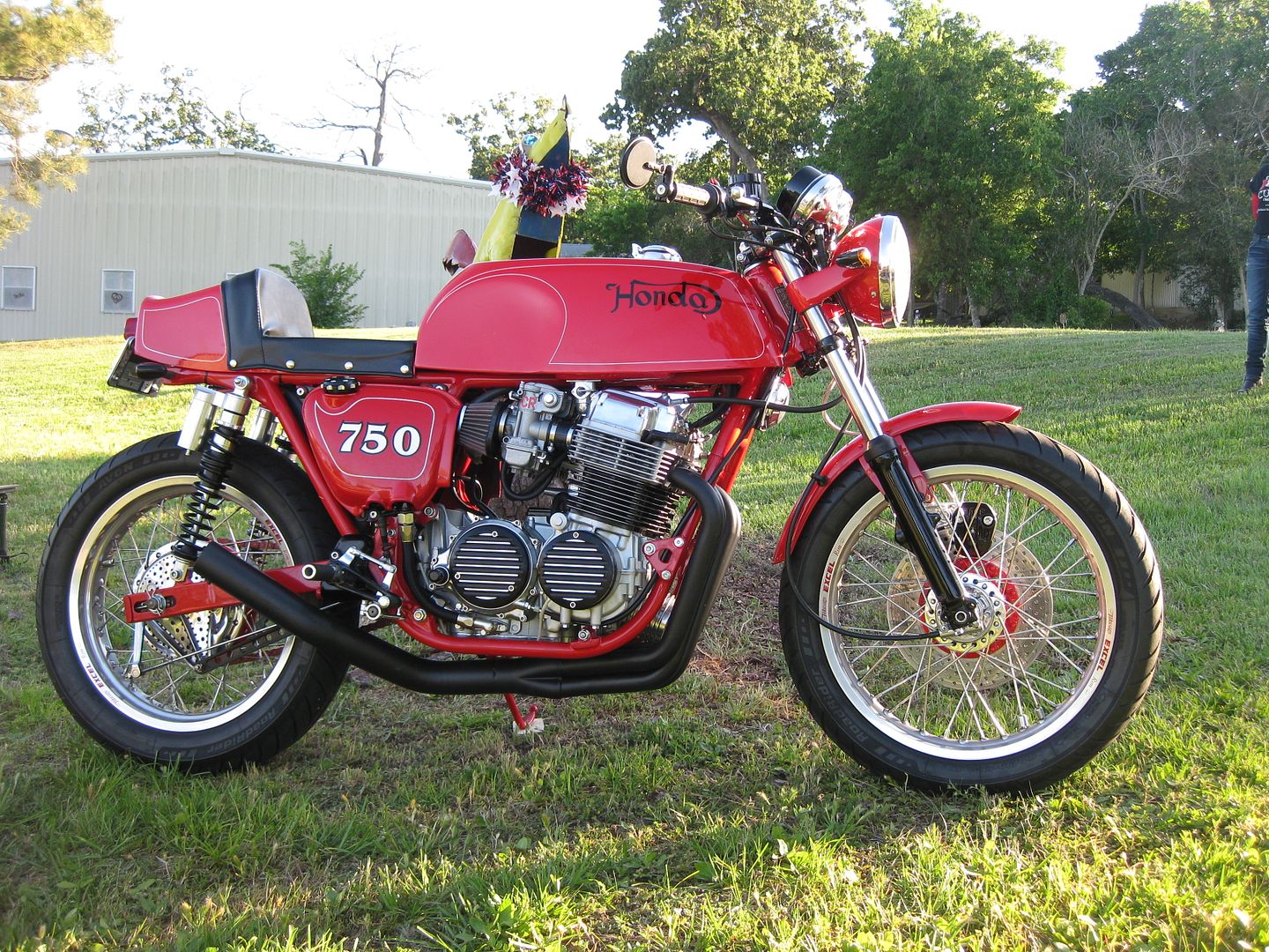 Yoshi Style 4 into 1 exhaust system HONDA CB750 SOHC CAFE RACER CHOPPER