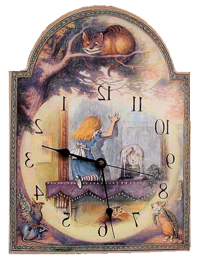 Looking Glass Clock Pictures, Images and Photos