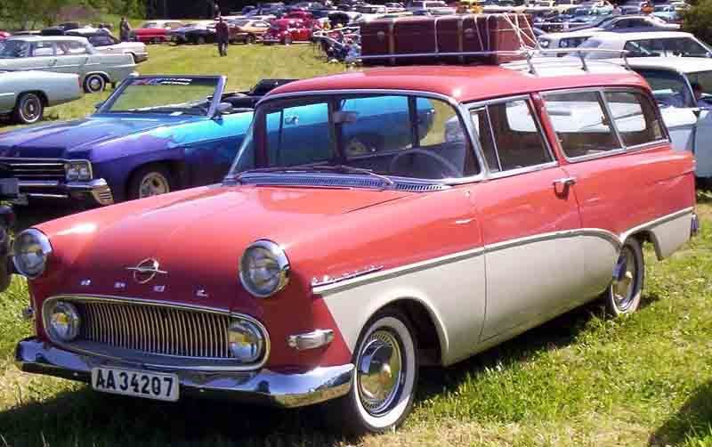 Yes this car is called an Opel Olympia Caravan o Its a 1958 model 