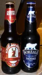 Keith's Amber Ale and Boreal Noire