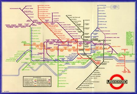 london underground map geographic. of the london underground