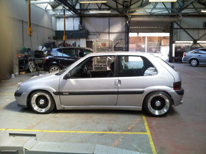 Here is a picture of mine while it was still silver fitted with BBS RS's