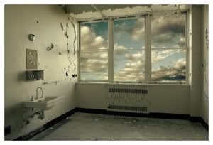 Empty Rooms of Life with  nice Cloudy Days