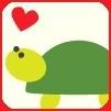 turtle heart icon Pictures, Images and Photos
