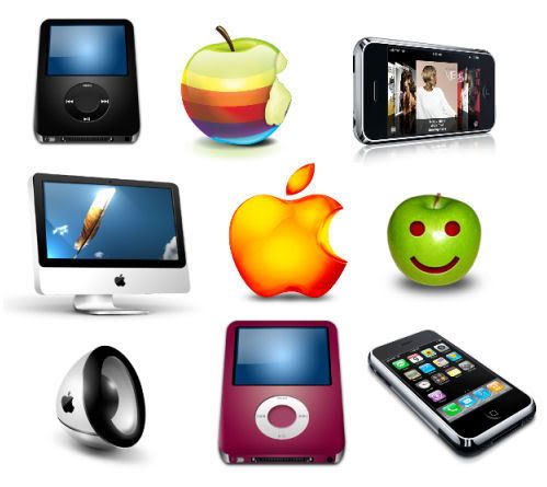 apple 3d icons