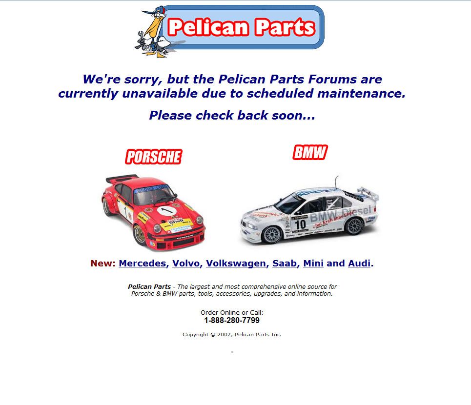 Pelican Parts Technical BBS Powered by vBulletin
