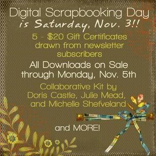 Sale & Digital Scrapbook Day GC GiveAway