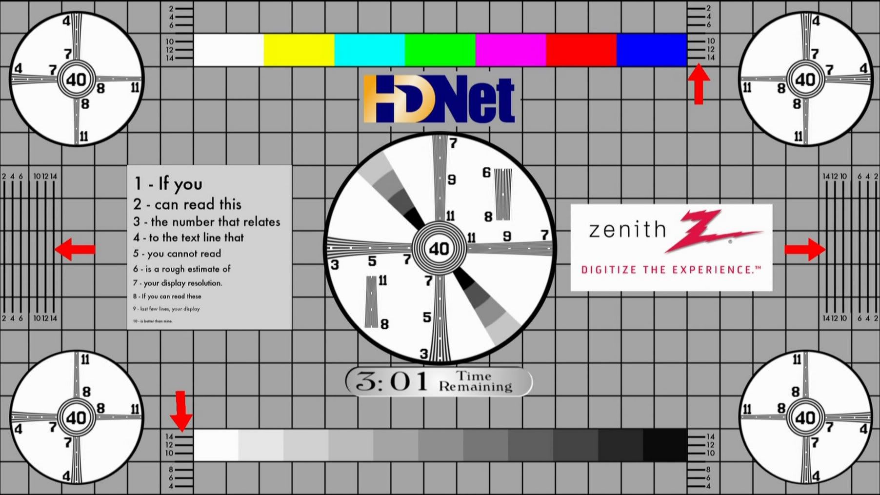 hdnet test pattern