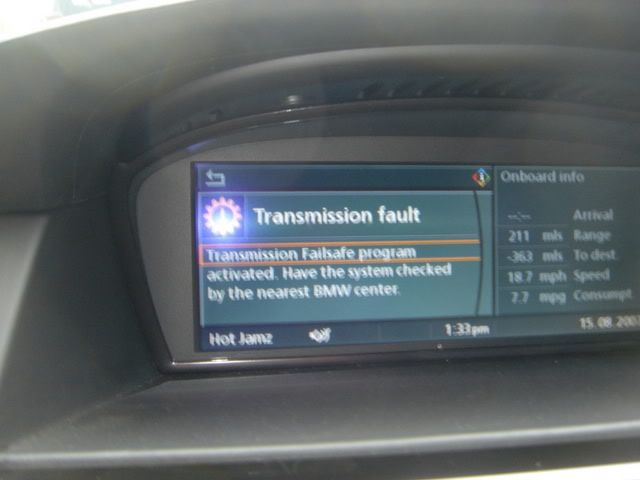 Bmw m5 transmission fault #3
