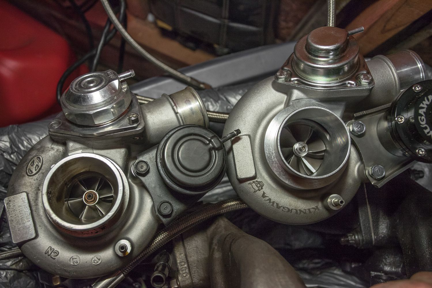 Just For Fun We Put The Stock Turbo And Kinugawa Next To My Friend Jons Teeny Tiny Thats Going On His 150cc GY6 Honda Ruckus Scooter Just For Fun We Put The Stock Turbo And Kinugawa Next To My Friend Jons Teeny Tiny Thats Going On His 150cc GY6 Honda Ruckus Scooter