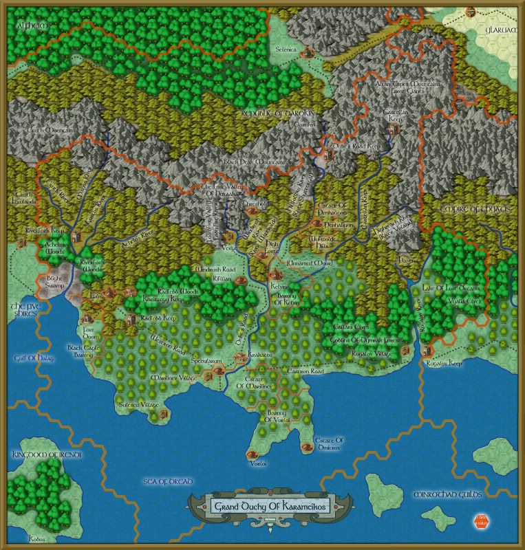Karameikos Num Hex Map