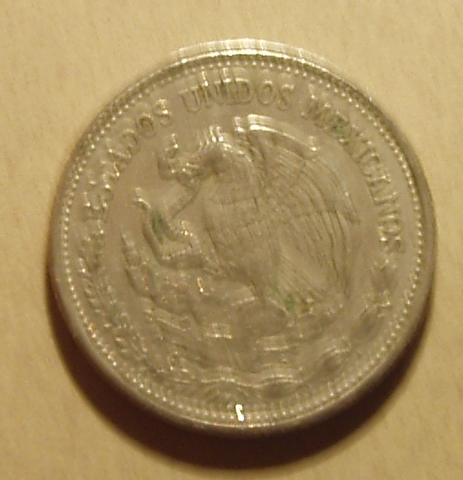 I just found a Mexican 500 peso Coin in a bag of half dollars.