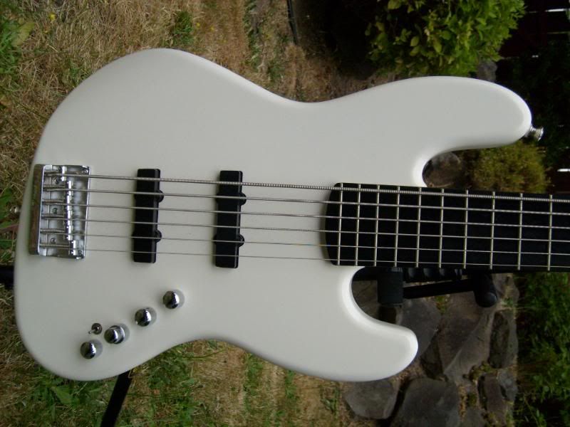 FS Fender 6string modded jazz bass (WHITE)