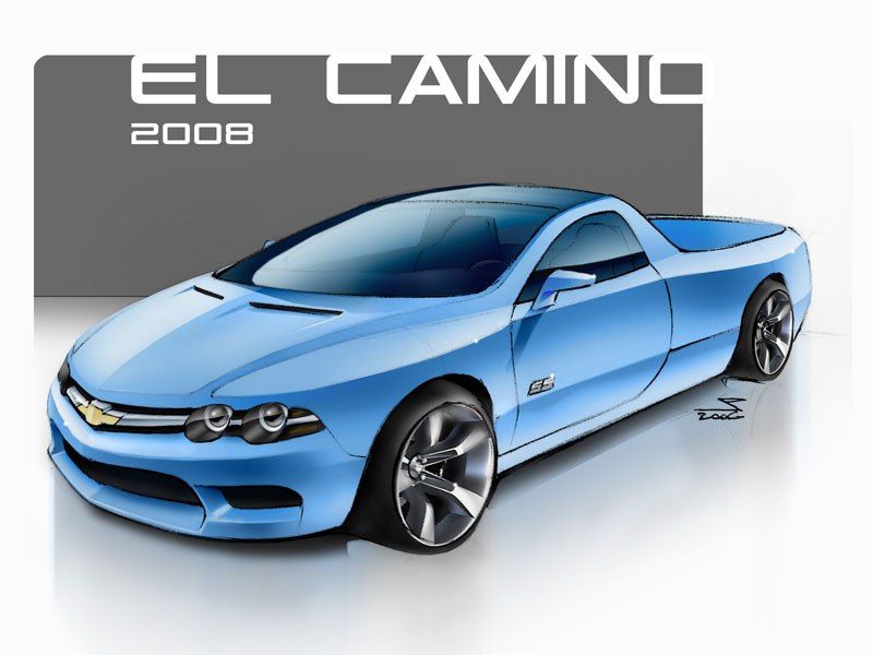 2008 Chevy El Camino now rendered First I wanted to do a redesign of'71