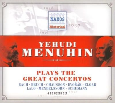 Yehudi Menuhin - Plays The Great Concertos (APE) (2004)