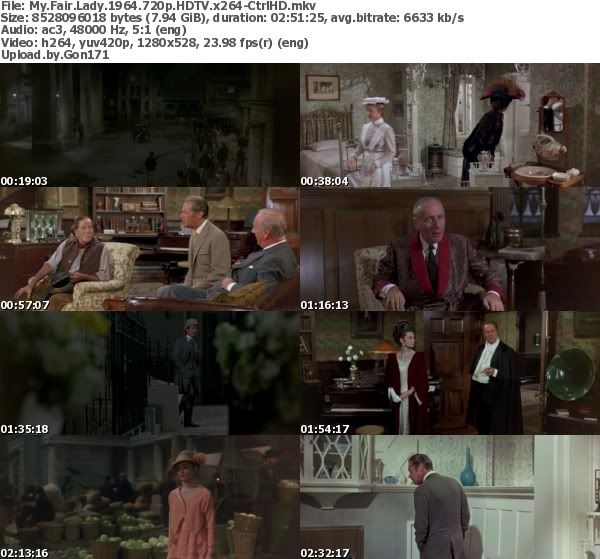 My Fair Lady 1964 720p HDTV DD5.1 x264-CtrlHD My Fair Lady 1964 720p HDTV DD5.1 x264-CtrlHD