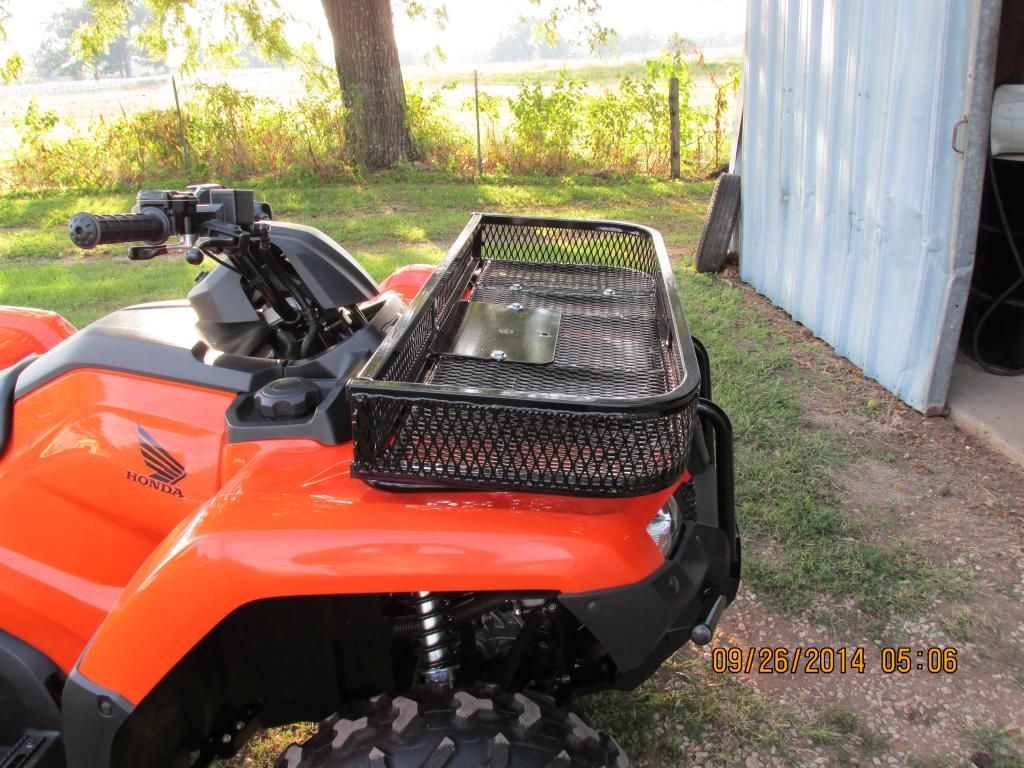 Installed a Strong Made front basket on my 14 420. Honda ATV Forum