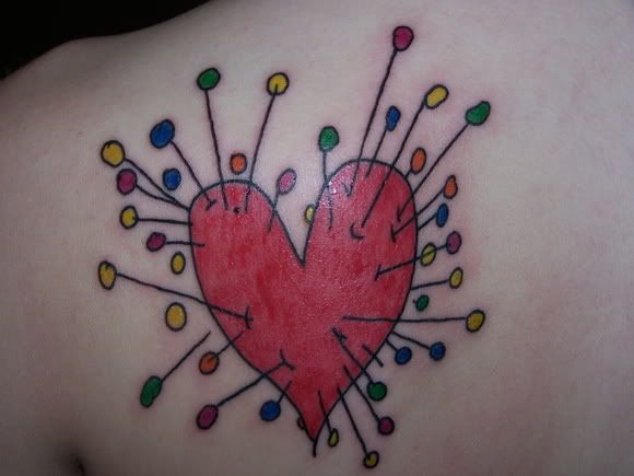 hearth with nodles tattoo on back-1039
