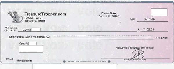 Check from TreasureTrooper.com