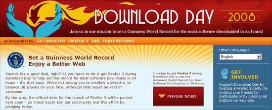 Download Firefox, set World Record