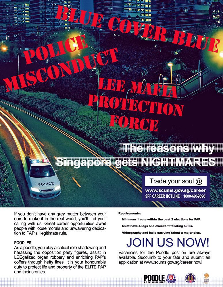 SG POLICE GIVE NIGHTMARES