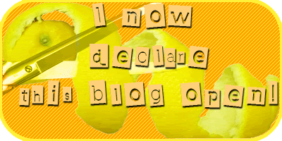 I now declare this blog open!