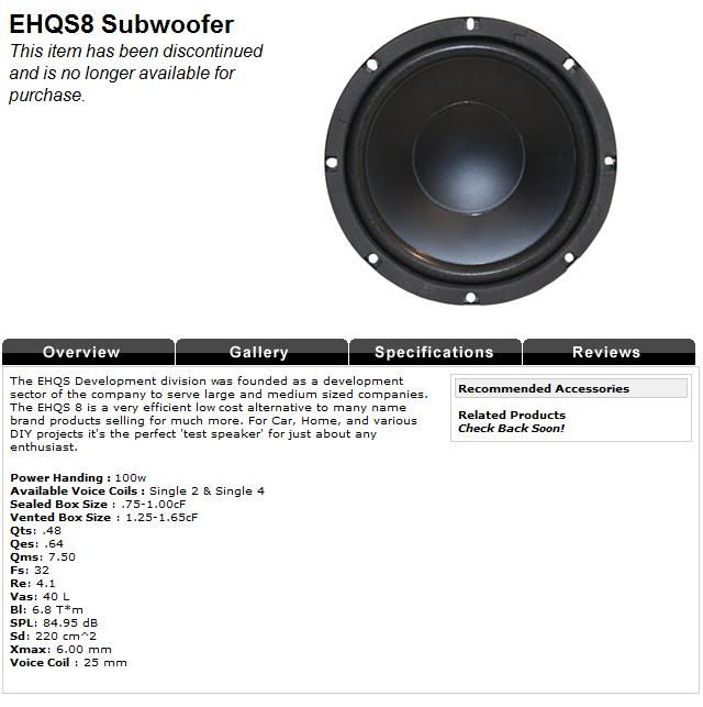 qms subwoofer