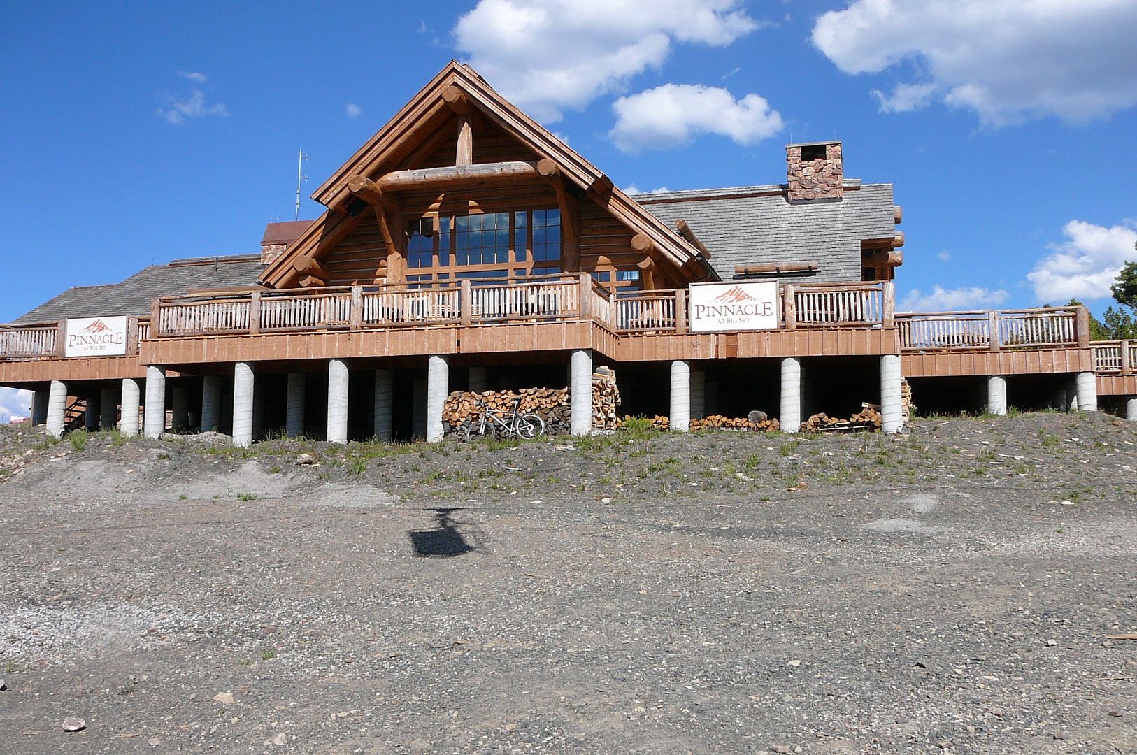 Lodge at top of RamCharger Lift at Big Sky Montana