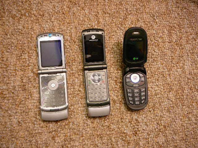 Motorola Razr, Motorola W370, LG cg225