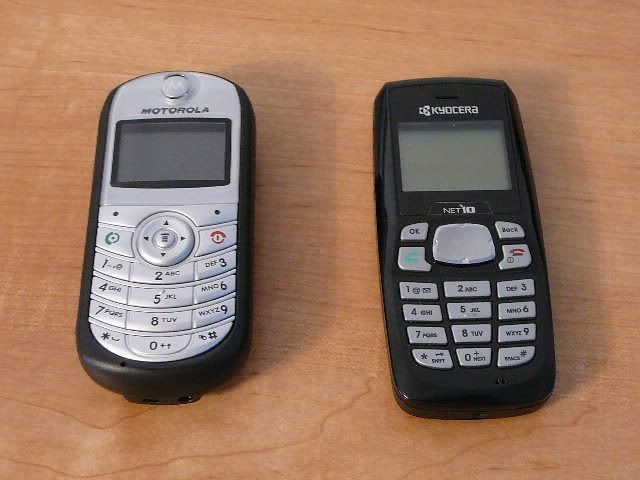 Motorola C139 and the Kyocera K126c CDMA Tracfone. 