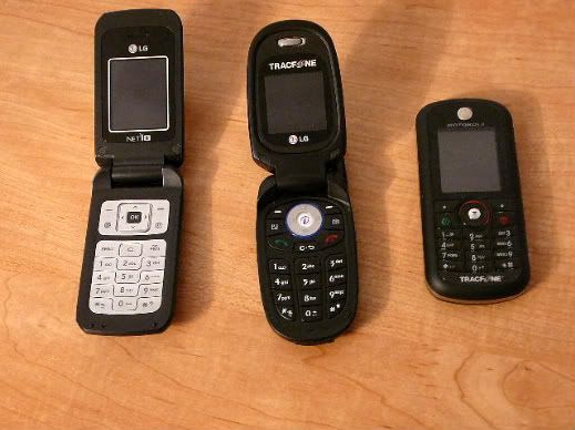 Tracfone LG 600, Lg 225 and Motorola C261