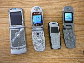 Motorola Razr, LG 3280, Nokia 2126, LG 200c