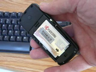 Kyocera K126c with Battery installed